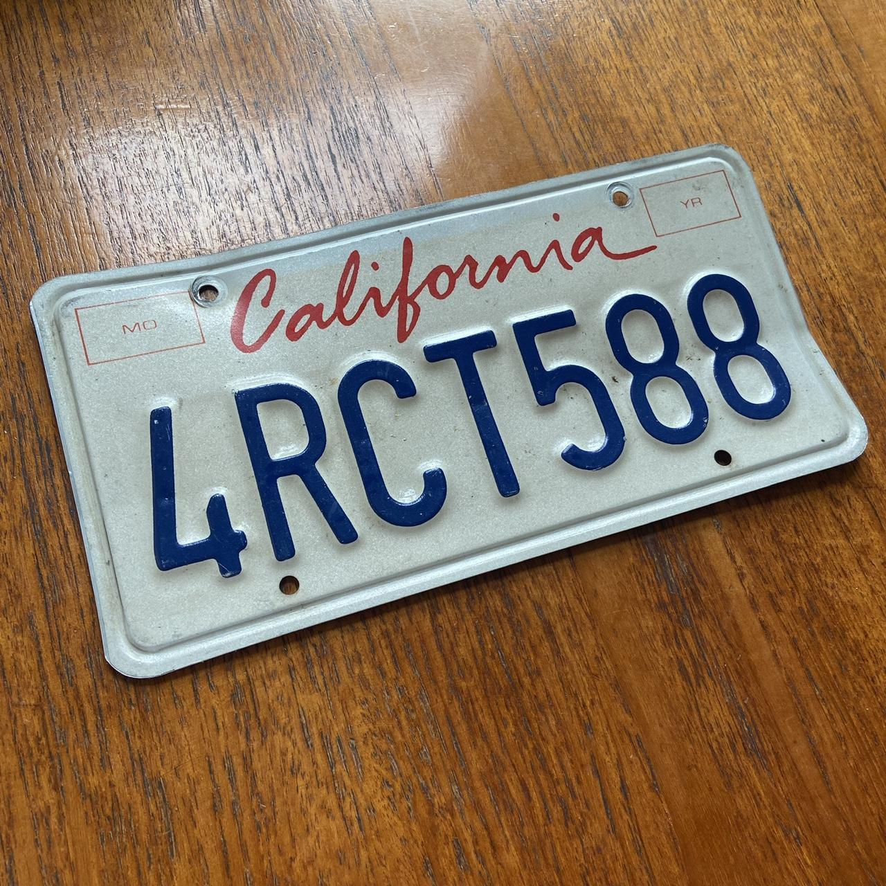 Vintage 90s USA California American license plate