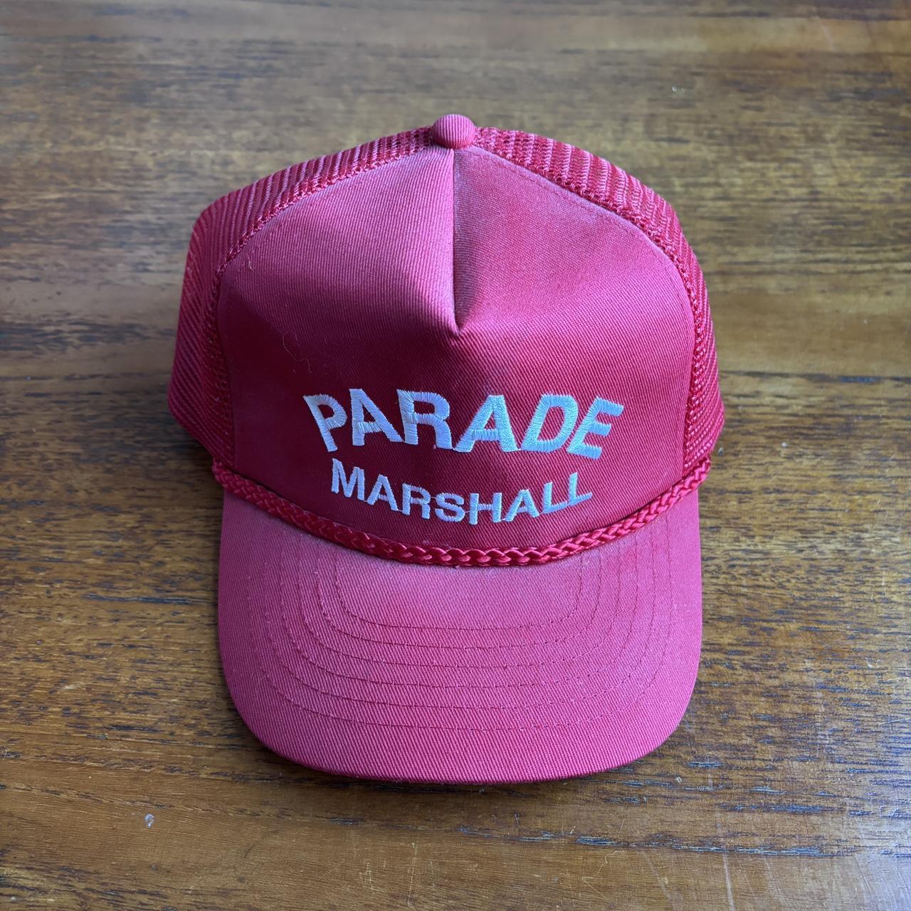 Vintage 90s USA parade marshal trucker cap