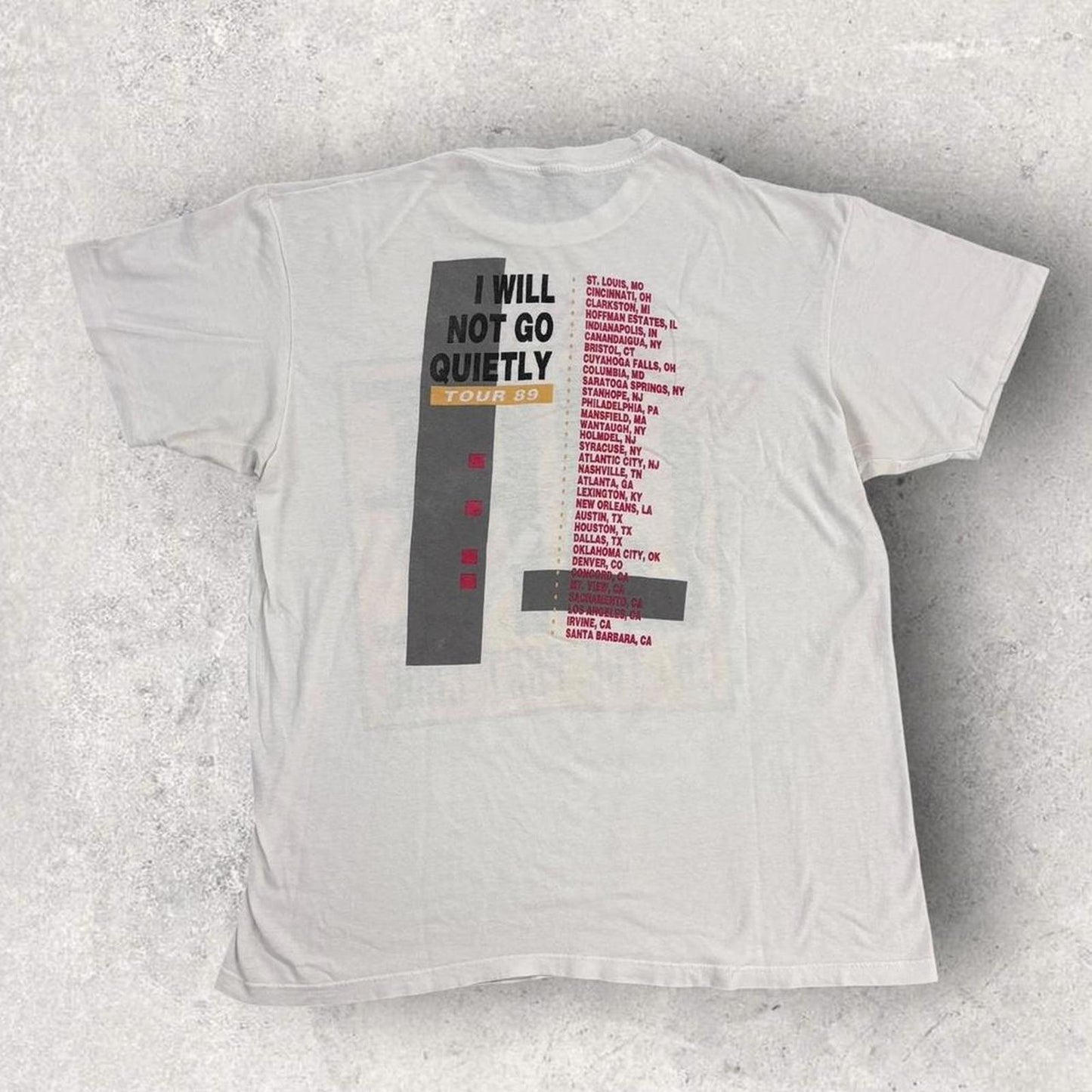 Vintage 80s USA Don Henley Eagles music tour band t-shirt