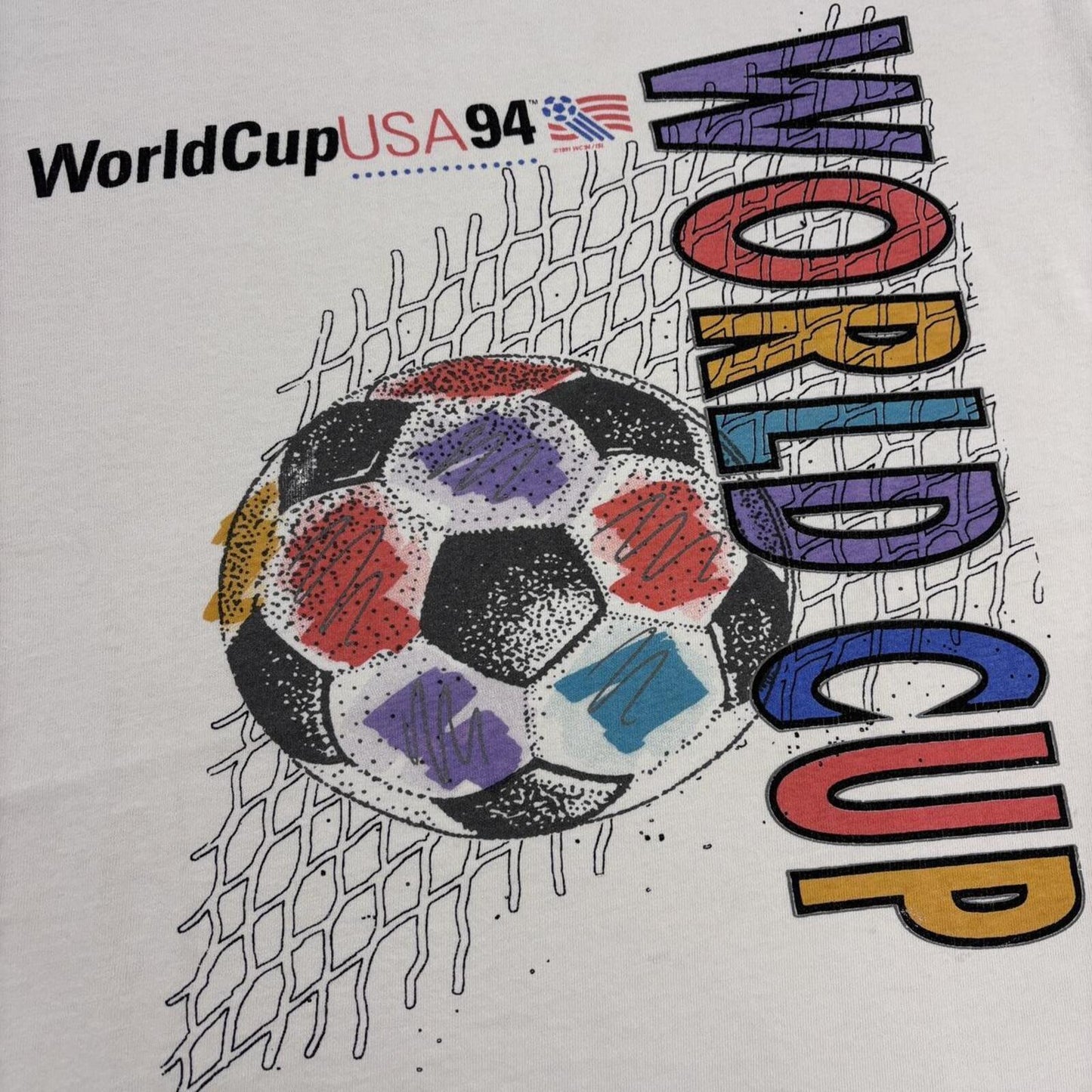 Vintage USA World Cup 94 football tournament graphic t-shirt