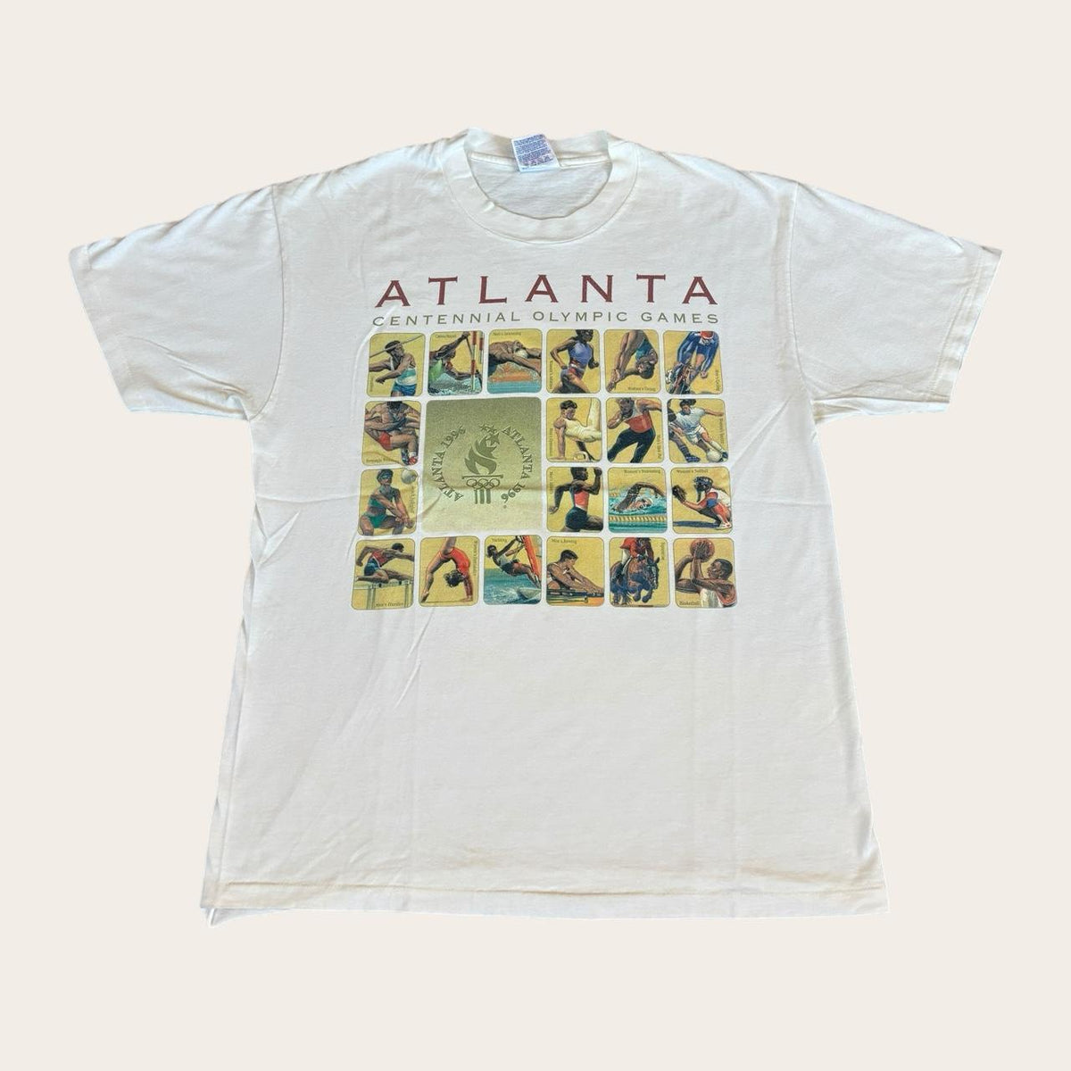 Vintage 90s USA Atlanta Olympics summer games athletics t-shirt
