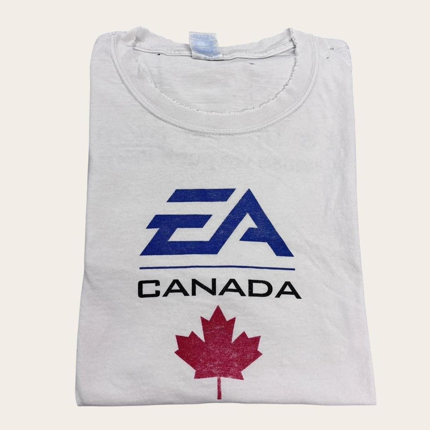 Vintage 90s EA Canada electronic arts video game developer gaming t-shirt