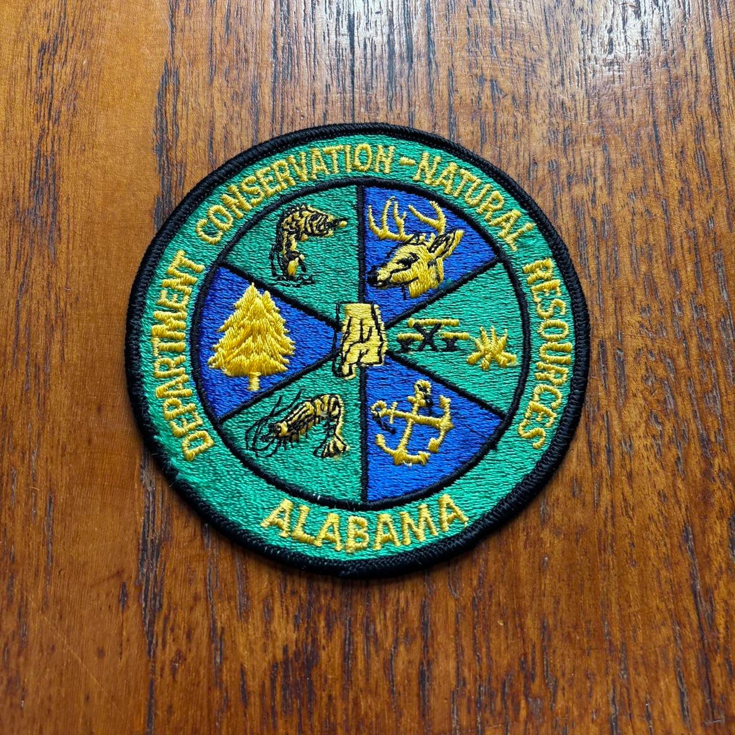 Vintage 90s USA Alabama department of conservation nature embroidered patch