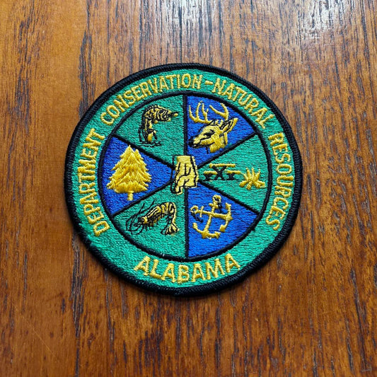 Vintage 90s USA Alabama department of conservation nature embroidered patch