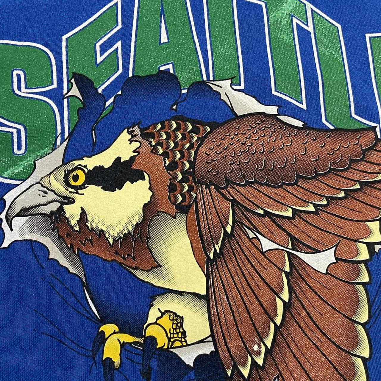 Vintage 90s USA Seattle Seahawks NFL American Football graphic sweatshirt