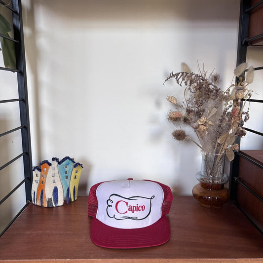 Vintage 90s USA Capico slogan trucker cap