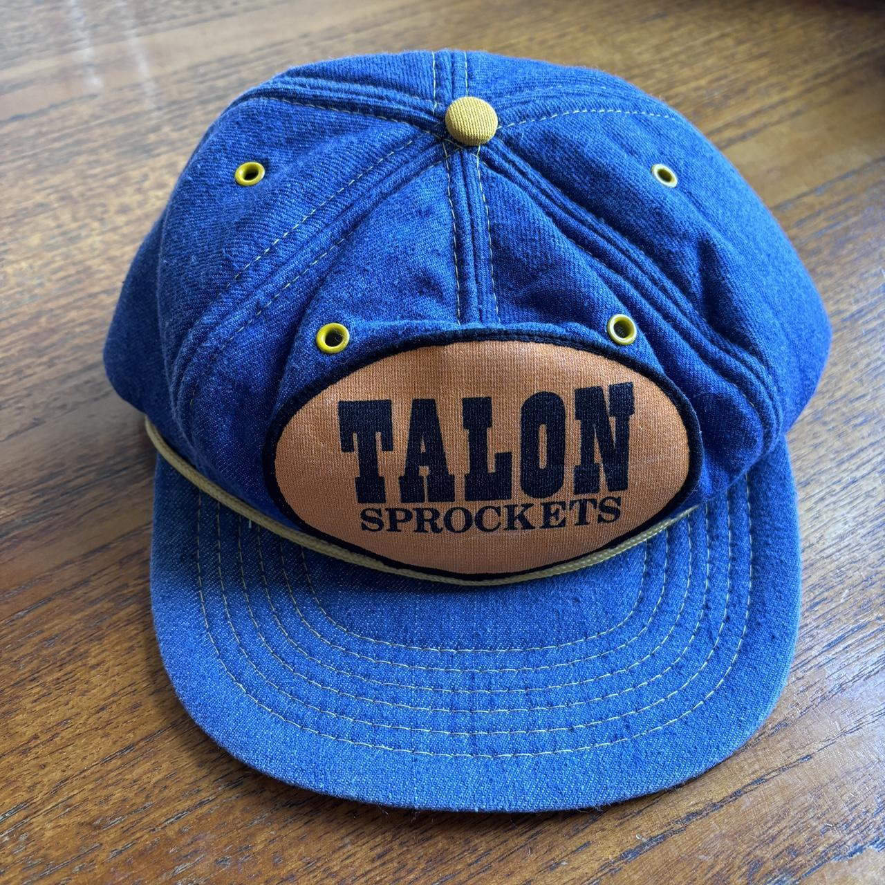 Vintage 90s USA Talon sprockets engineering automobile motors denim cap