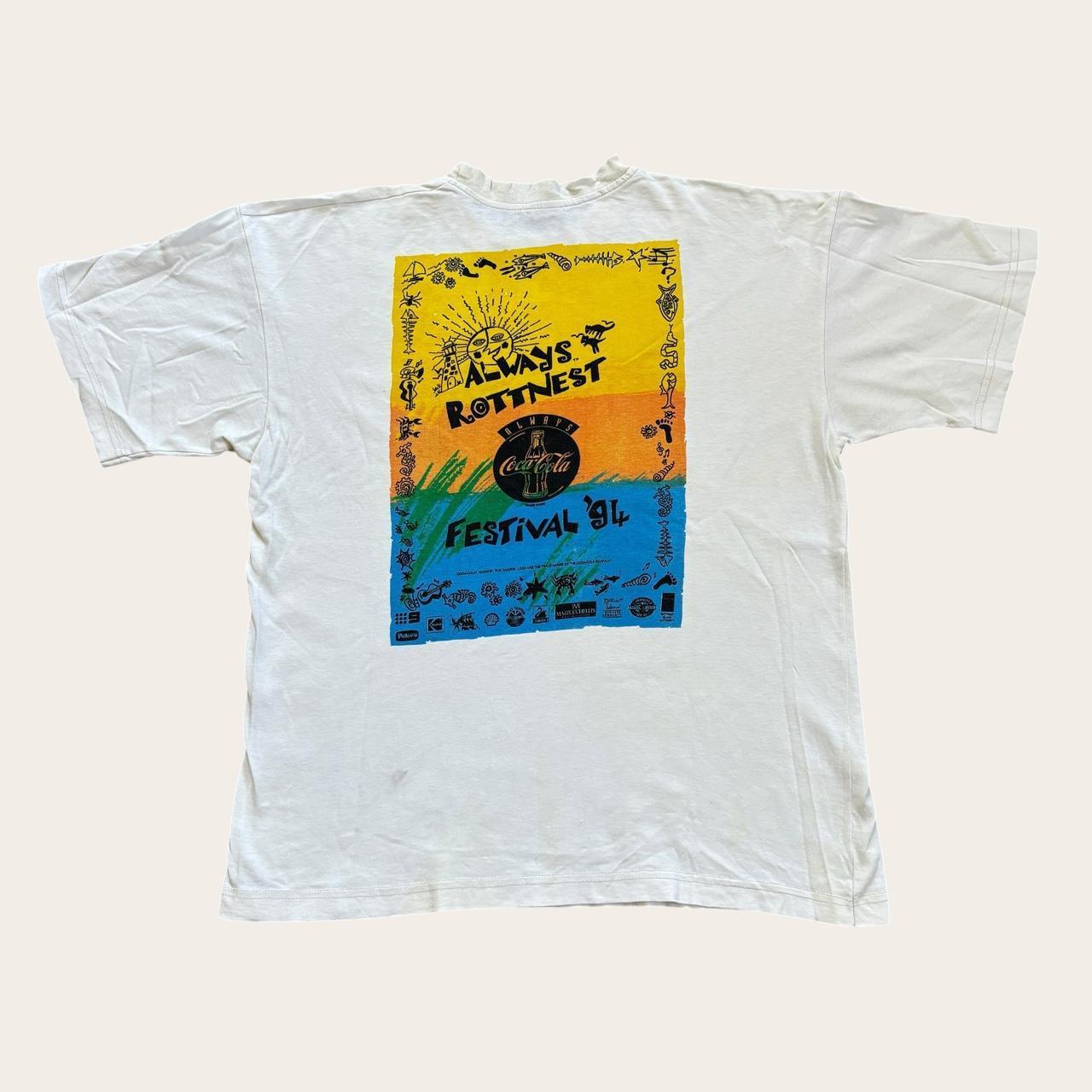 Vintage Always Rottnest music festival ‘94 Perth Australia Coca Cola t-shirt