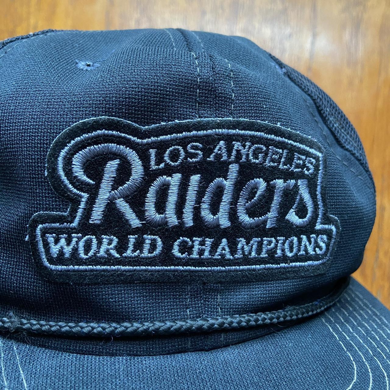 Vintage 90s USA Los Angeles Raiders NFL American Football promotional graphic cap