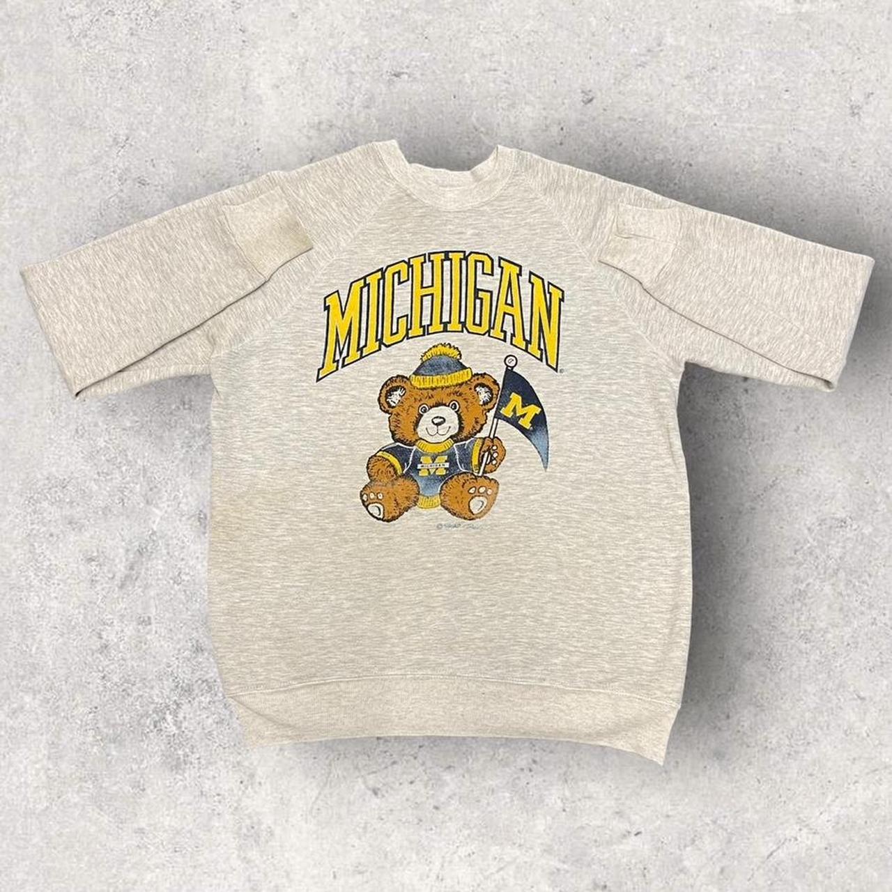 Vintage 90s USA Michigan university varsity mascot promotional sweatshirt