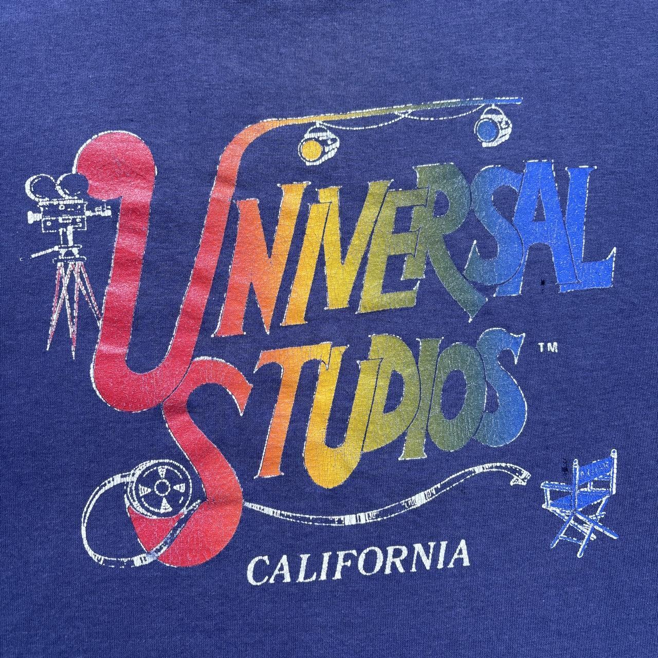 Vintage 80s USA Universal Studios California theme park movie t-shirt