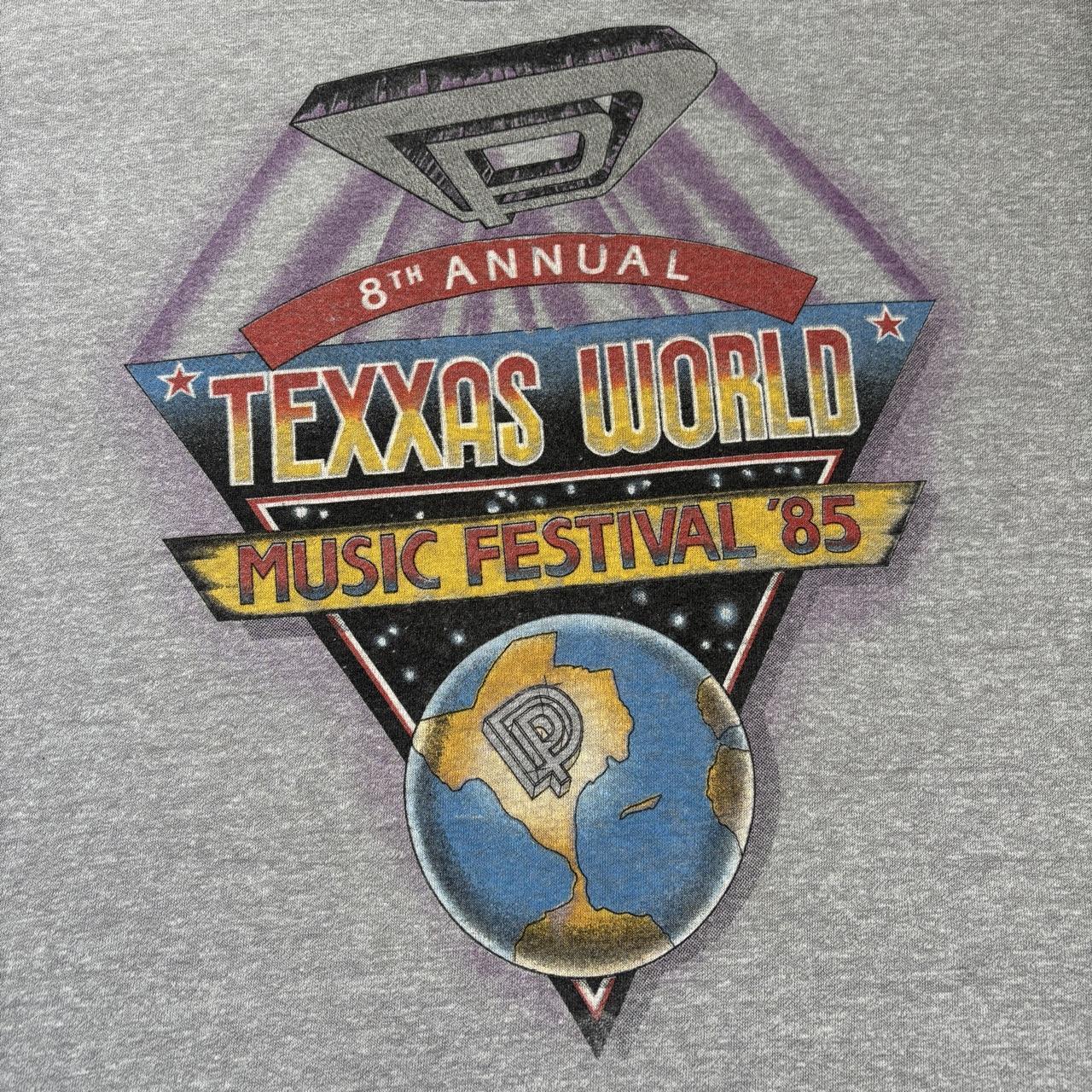 Vintage Texxas World rock music festival ‘85 Dallas Deep Purple band t-shirt