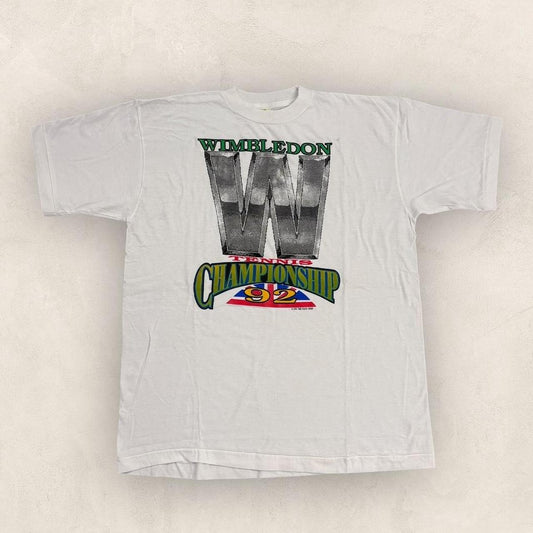 Vintage 90s in Wimbledon tennis championship tournament London graphic t-shirt