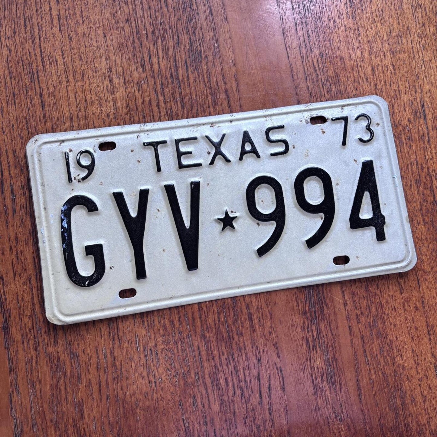 Vintage 70s USA Texas state car automobile American license plate