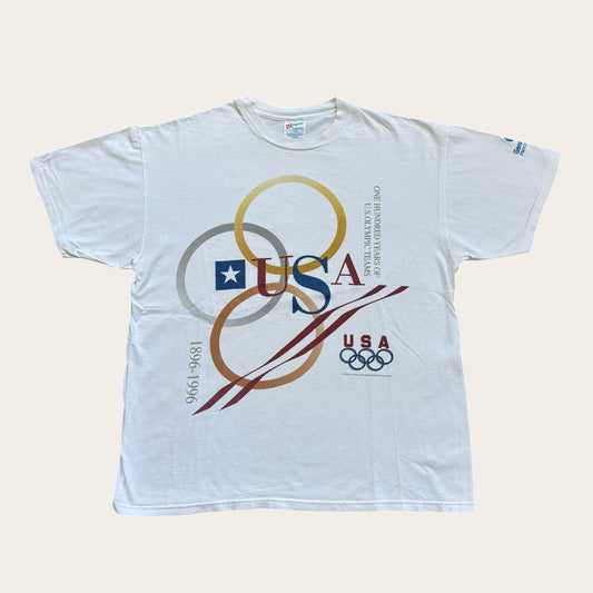Vintage 90s USA Atlanta Olympics summer games athletics t-shirt