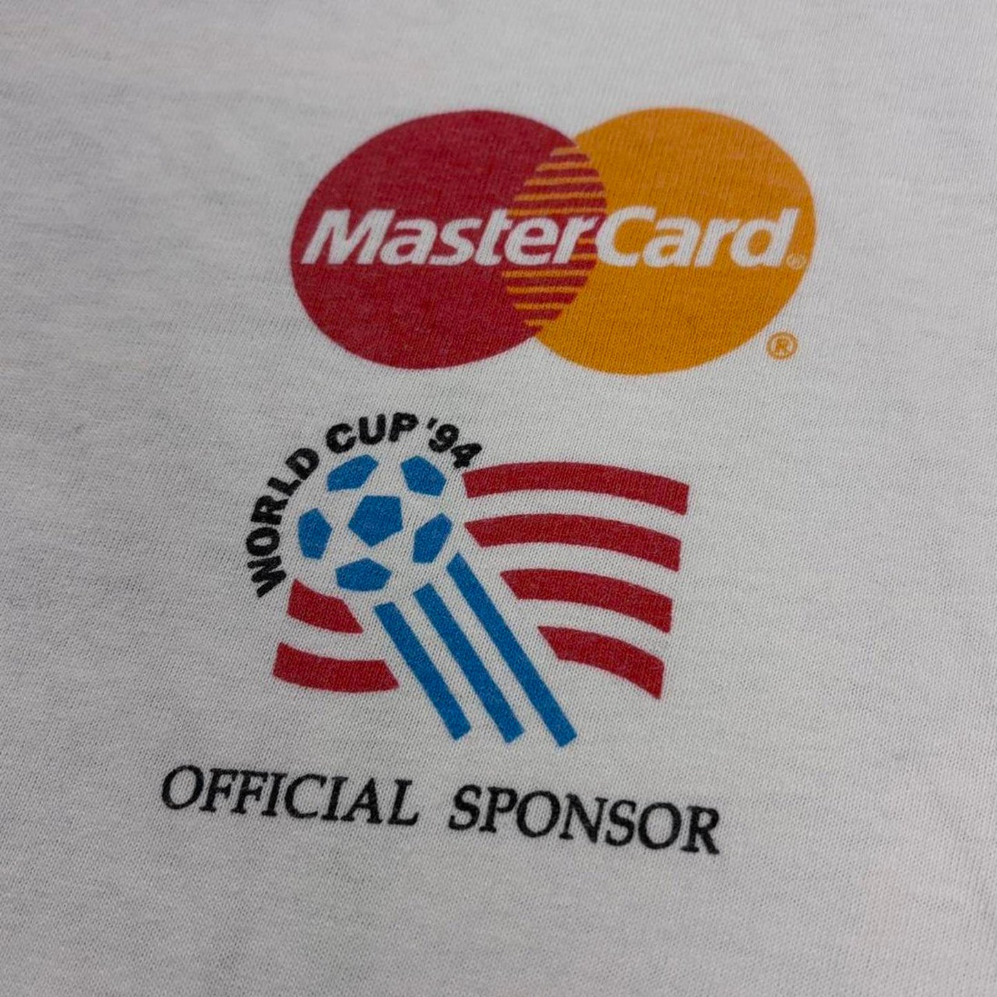 Vintage 90s USA World Cup 94 football tournament Mastercard t-shirt