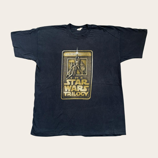 Vintage 90s USA The Star Wars Trilogy sci-fi movie t-shirt