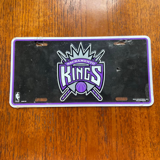 Vintage 90s USA Sacramento Kings MBA basketball promotional American license plate