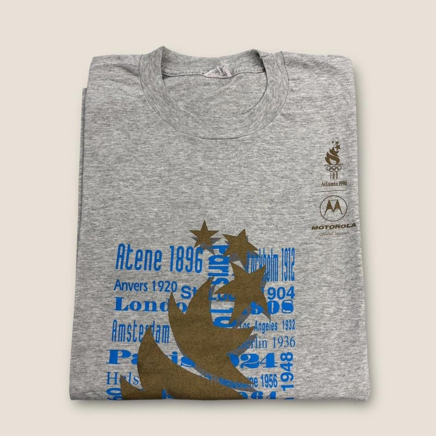 Vintage 90s USA Atlanta Olympics summer games athletics graphic t-shirt