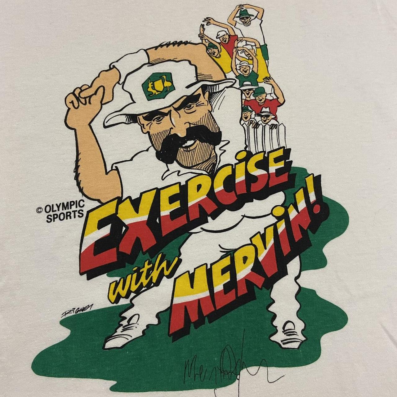 Vintage 90s USA Mervyn Hughes Australia cricket team Olympic sports graphic t-shirt