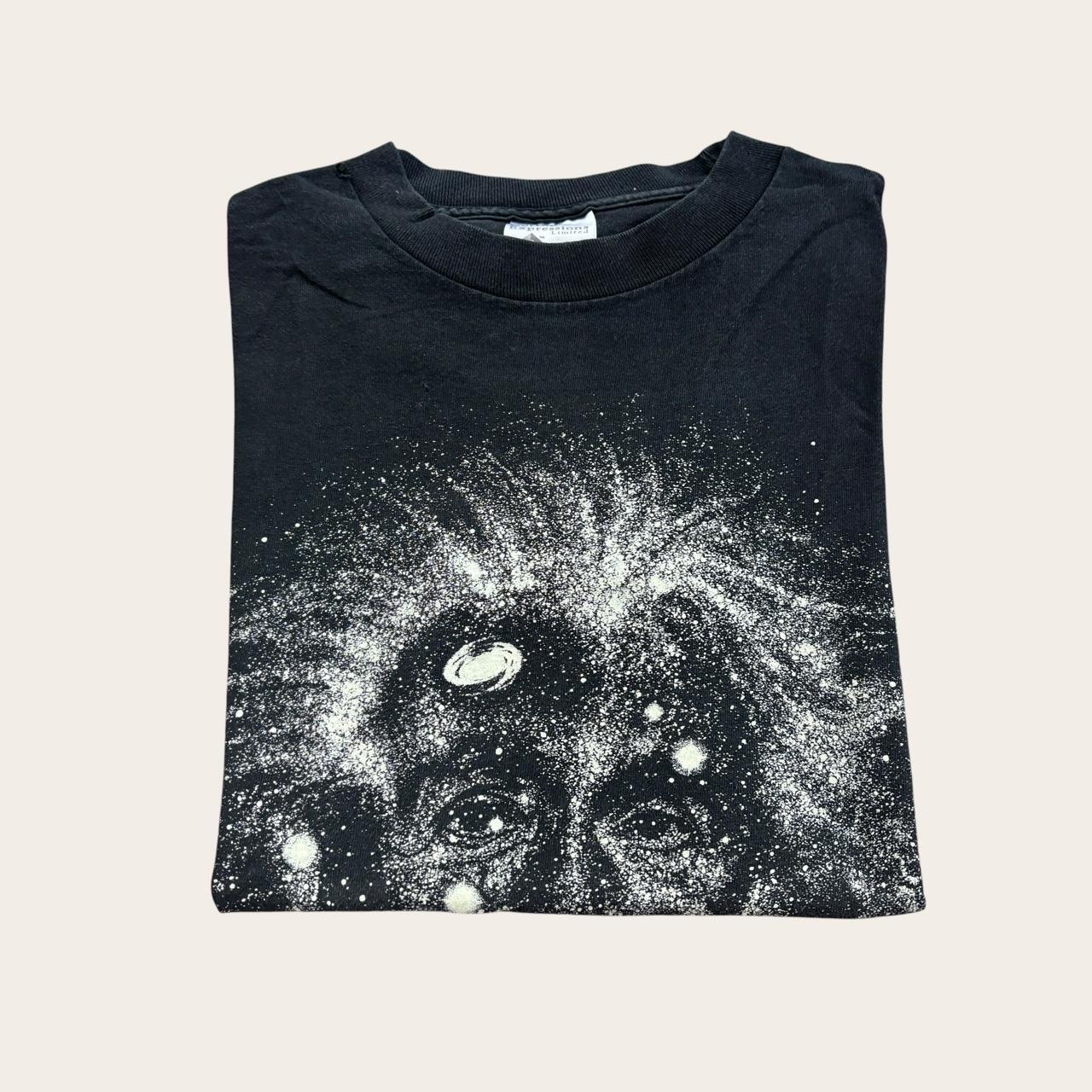 Vintage Albert Einstein galaxy glow in the dark space t-shirt