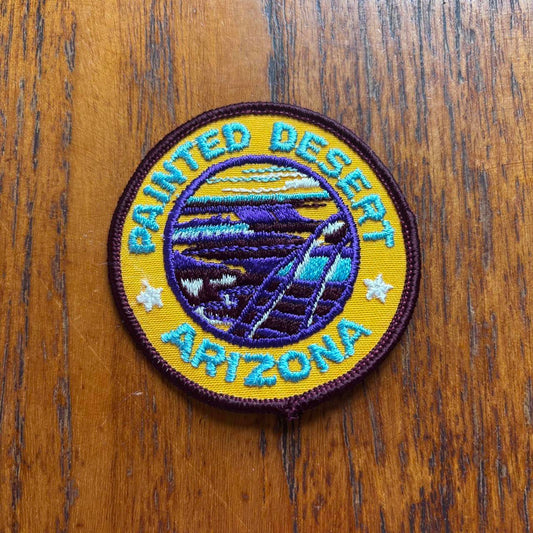 Vintage 90s USA painted desert Arizona souvenir embroidered patch