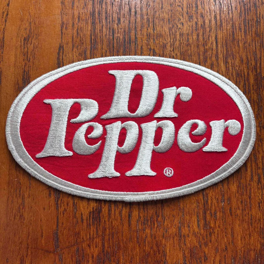 Vintage 90s USA Dr Pepper soda soft drink large embroidered patch
