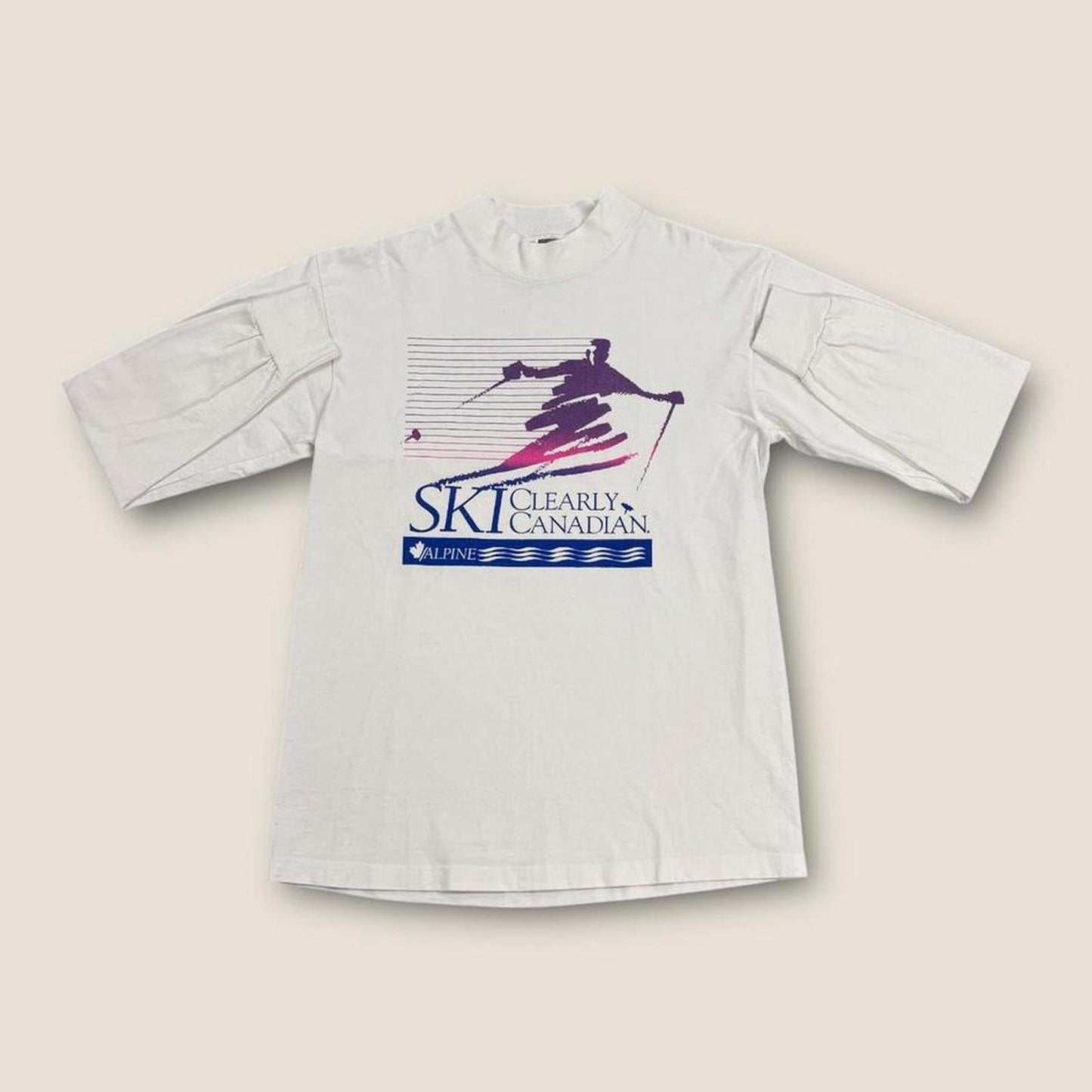 Vintage 90s Alpine Skiing Canada ski snow sports long sleeve t-shirt