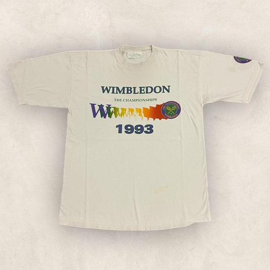 Vintage 90s Wimbledon Tennis tournament 1993 The Championships graphic t-shirt