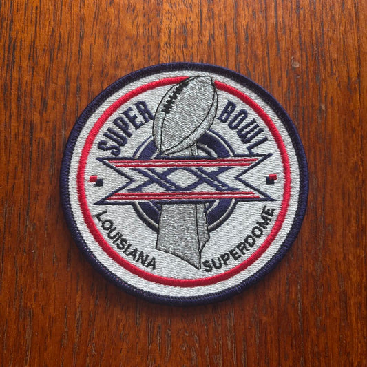 Vintage 80s USA Super Bowl 20 NFL American Football embroidered patch