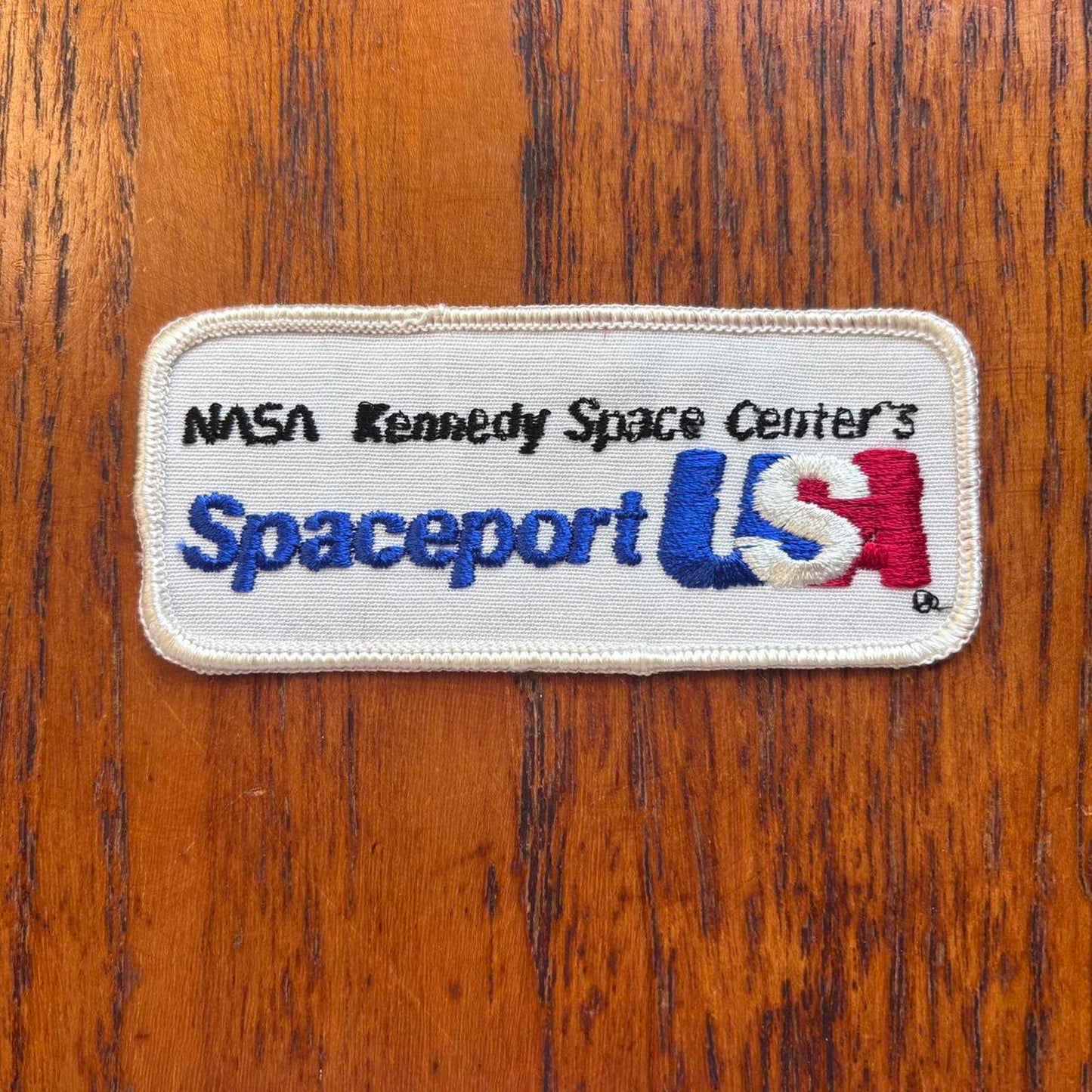 Vintage 90s NASA Kennedy Space Center Spaceport Florida embroidered patch