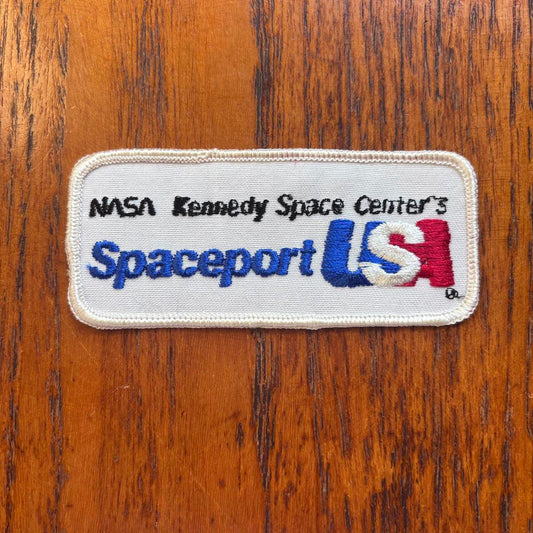 Vintage 90s NASA Kennedy Space Center Spaceport Florida embroidered patch