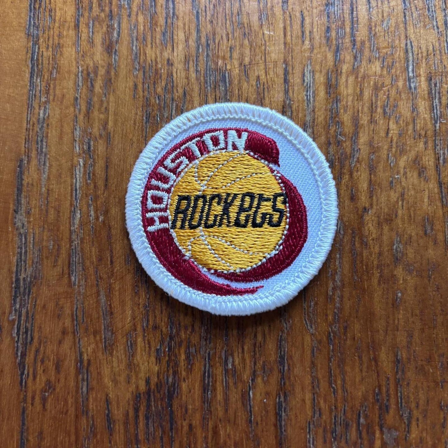 Vintage 80s USA Houston Rockets NBA basketball embroidered patch