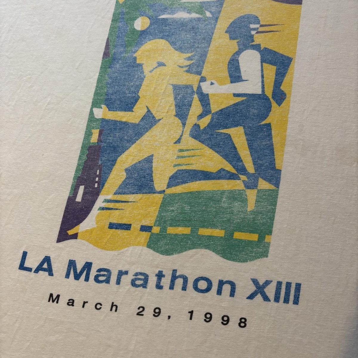 Vintage 90s USA Los Angeles Marathon ‘98 road race running t-shirt