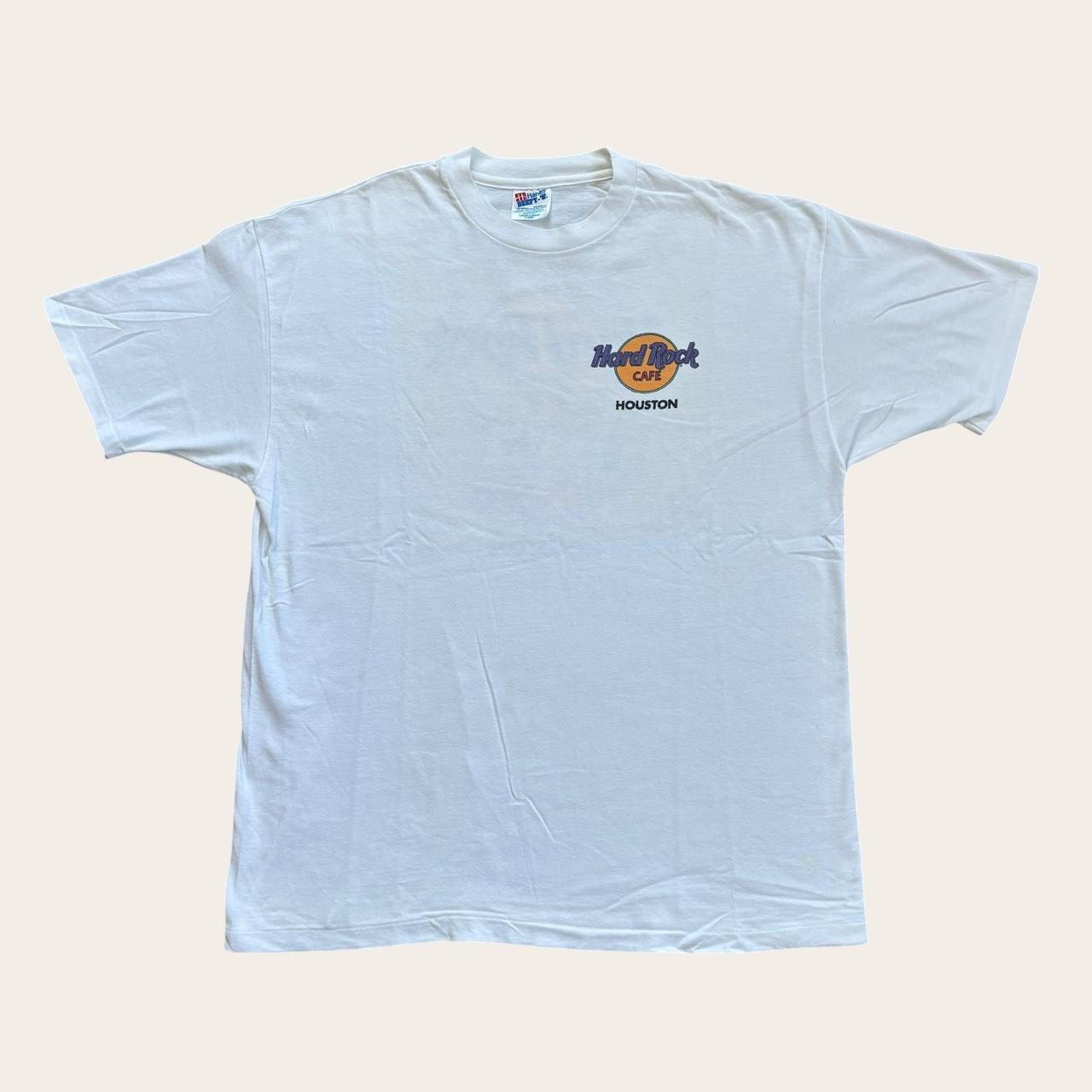 Vintage 90s USA Hard Rock Cafe Houston Texas bar restaurant souvenir t-shirt