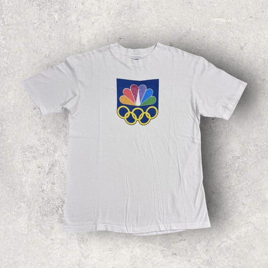 Vintage 80s NBC Seoul Olympics 1988 summer games athletics South Korea t-shirt