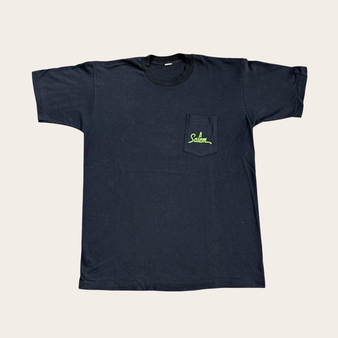 Vintage 90s USA Salem cigarettes fresh on the scene neon pocket t-shirt