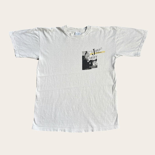 Vintage 90s USA jazz on the streets July festival music t-shirt