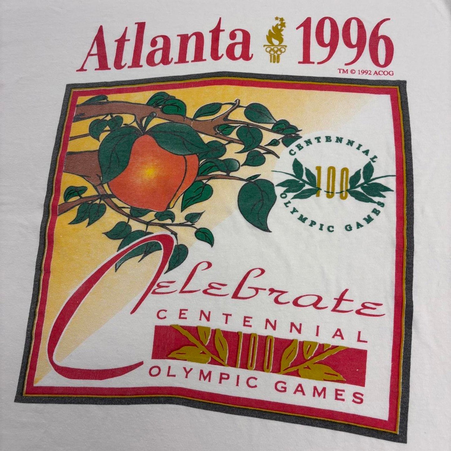 Vintage 90s USA Atlanta Olympics summer games athletics graphic t-shirt