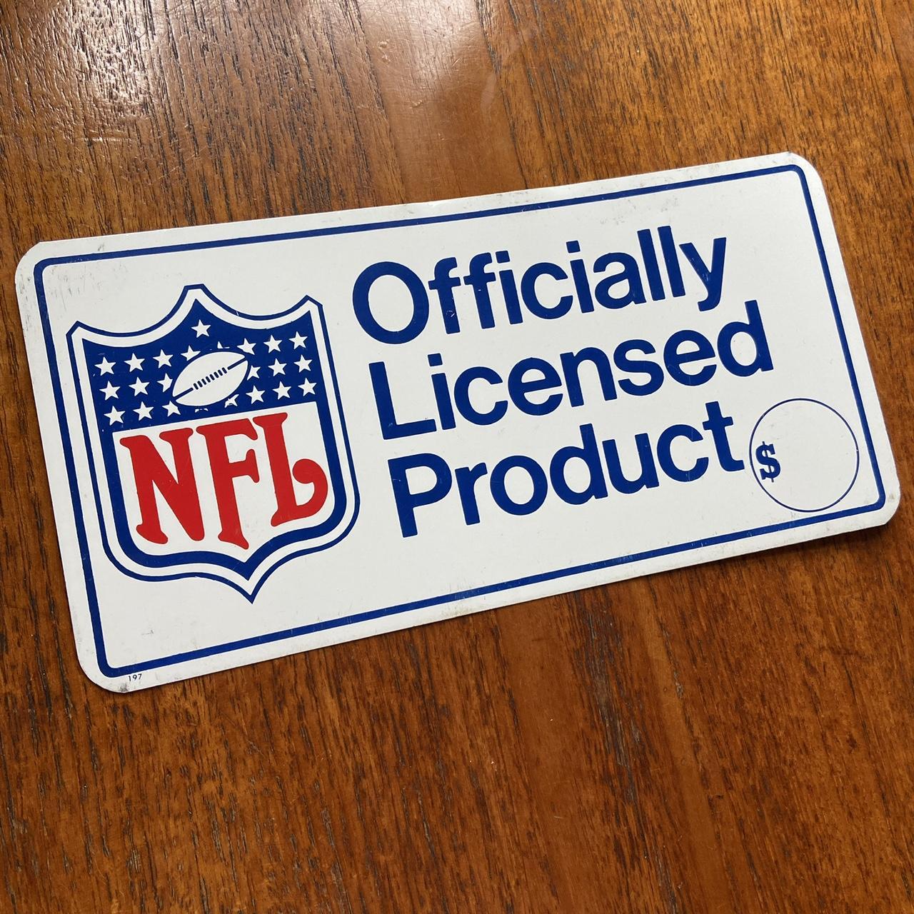 Vintage 90s USA NFL American Football promotional American license plate