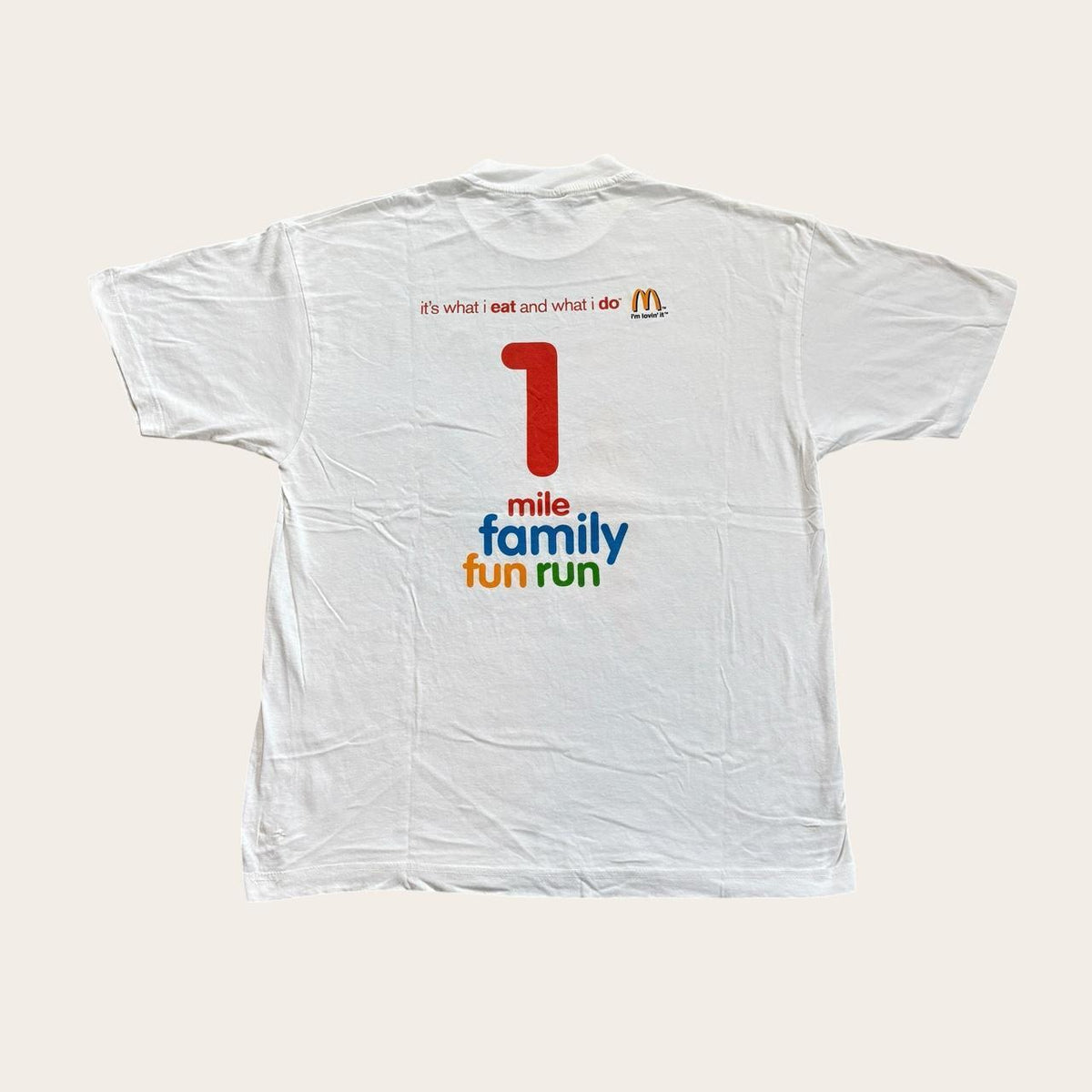 Vintage Y2K Olympic day run McDonald’s family fun running t-shirt