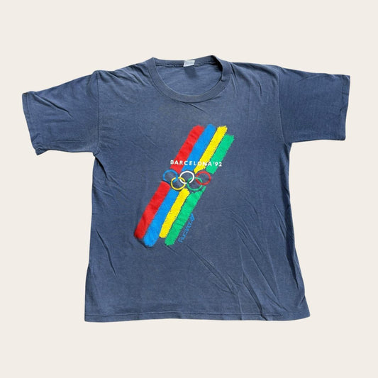 Vintage Barcelona Olympics ‘92 summer games athletics Spain sports t-shirt