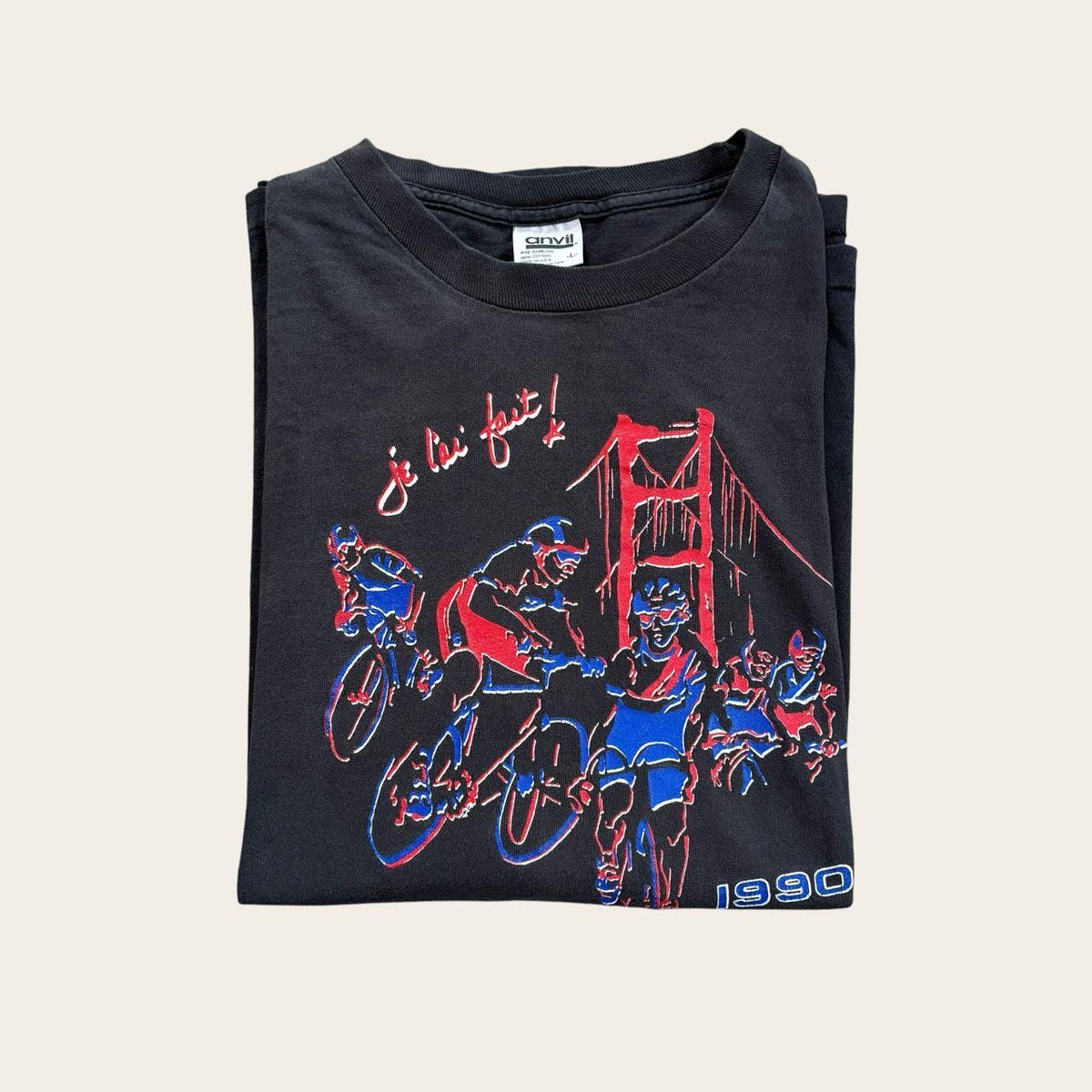 Vintage 90s le tour de San Francisco cycling road race Pepsi long sleeve t-shirt