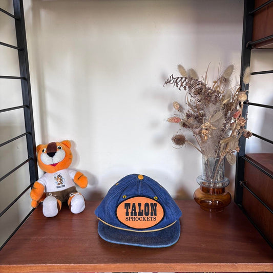 Vintage 90s USA Talon sprockets engineering automobile motors denim cap