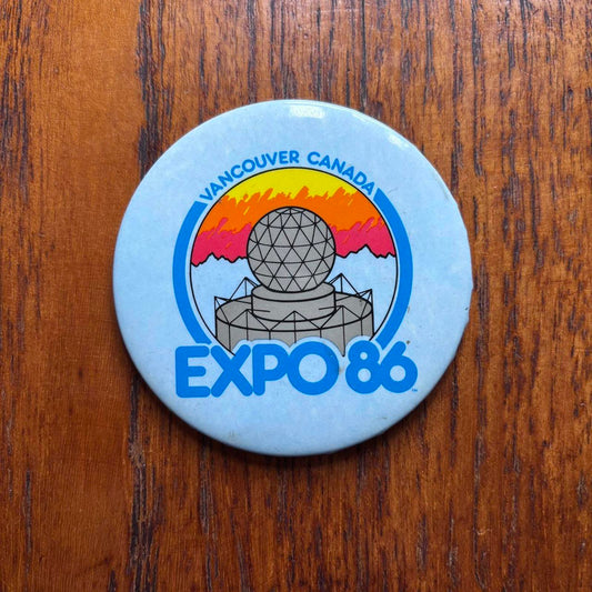 Vintage 80s USA Vancouver Expo 86 Canada World Fair pin badge