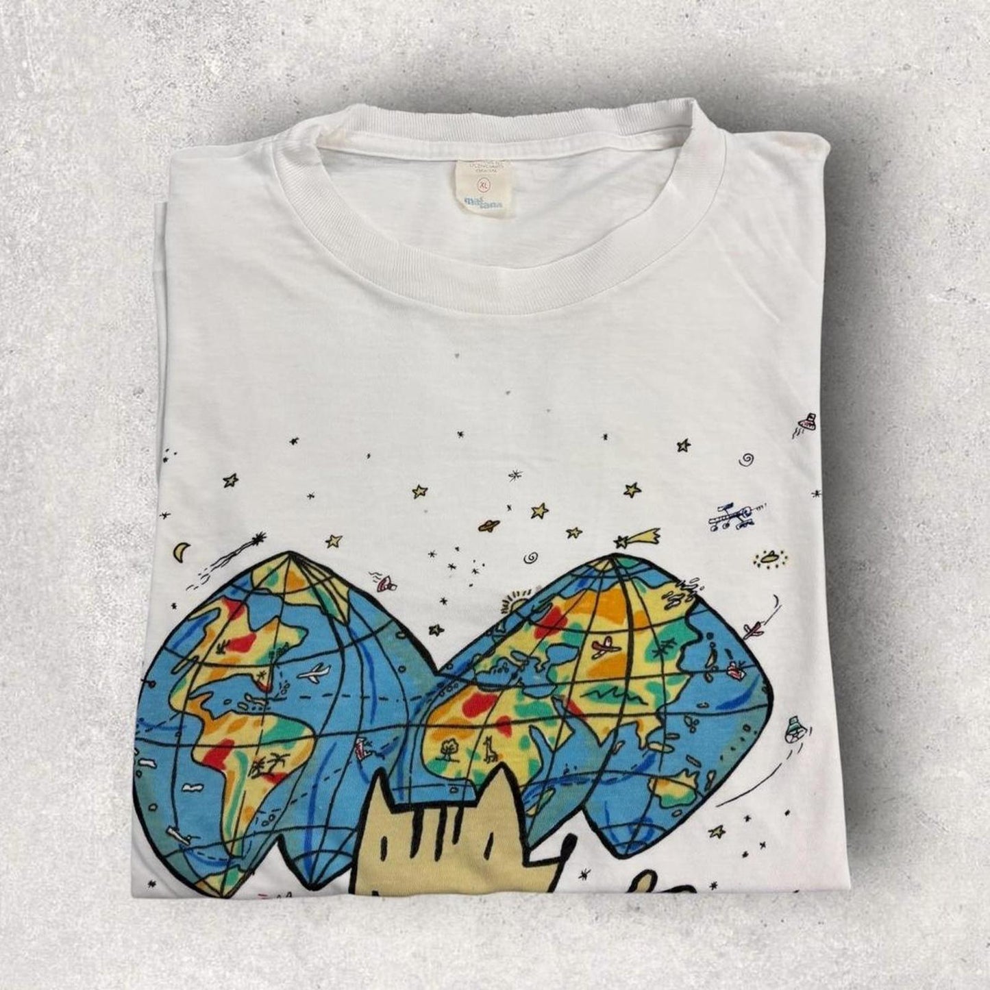 Vintage 90s Barcelona Olympics summer games athletics mascot graphic t-shirt