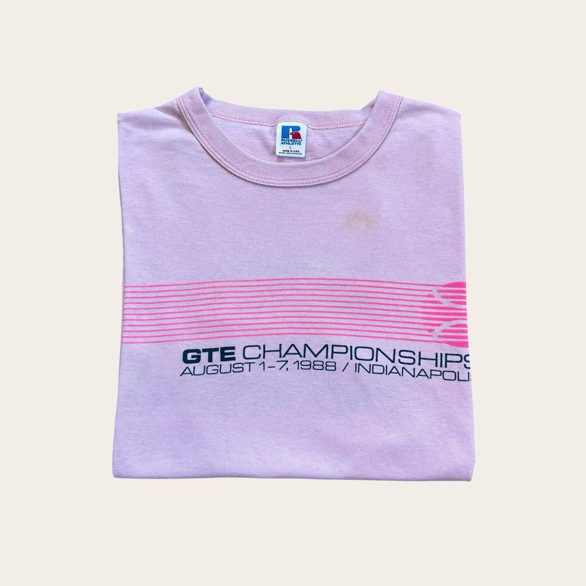 Vintage 80s USA tennis tournament GTE championships Indianapolis t-shirt