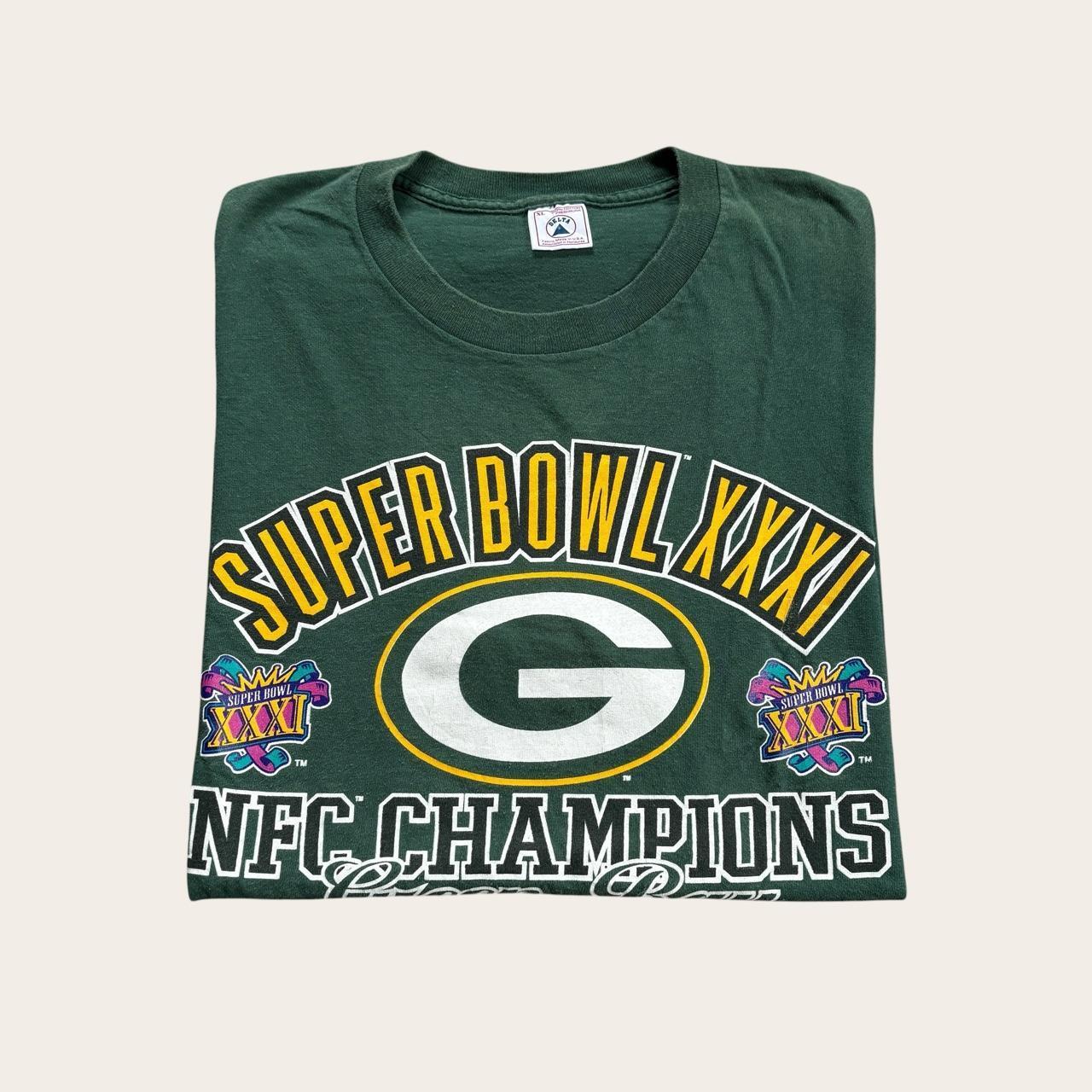 Vintage 90s USA Green Bay Packers Super Bowl 31 NFL American Football t-shirt