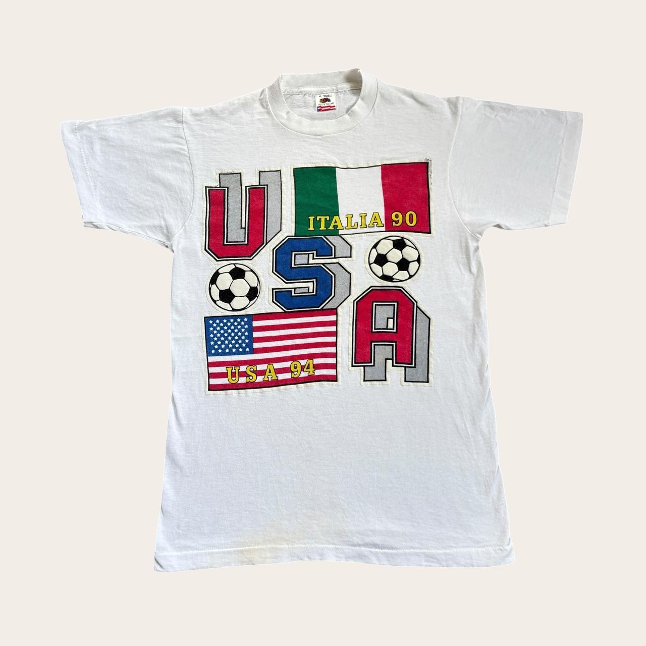 Vintage World Cup football tournament Italia ‘90 USA ‘94 t-shirt