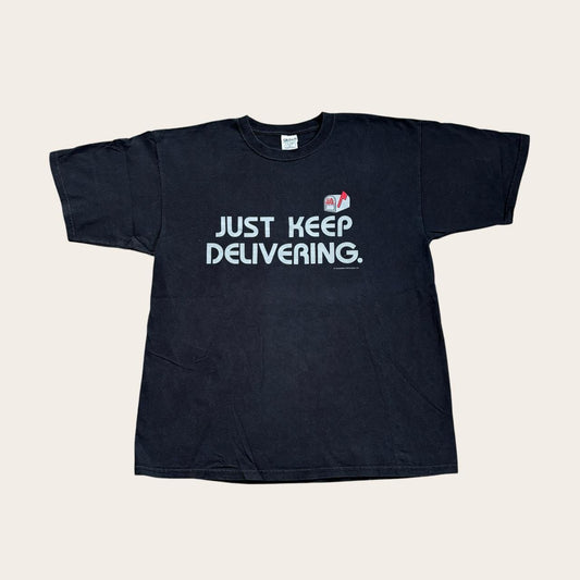 Vintage 90s just keep delivering US mail postal service slogan t-shirt